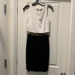 NWT Bailey 44 two-toned middle linebacker cocktail dress, womens size small